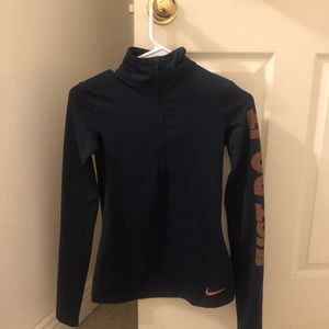 Navy nike workout fleece
